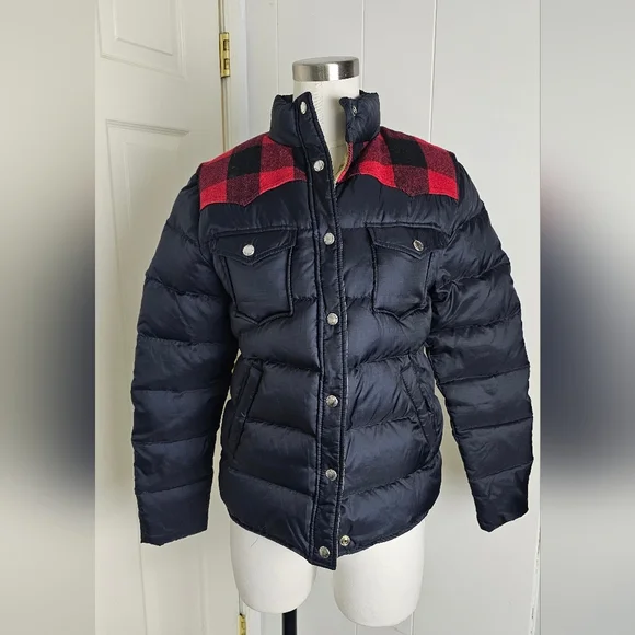 Penfield x Madewell Rockford Black Down Jacket Women Puffy Jacket Short S - Picture 3 of 13